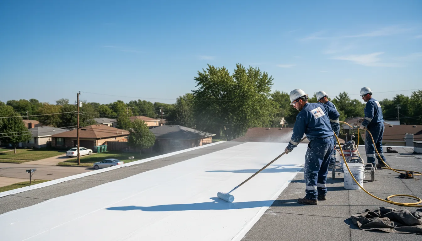 Commercial roof coating in Milan, OH near me